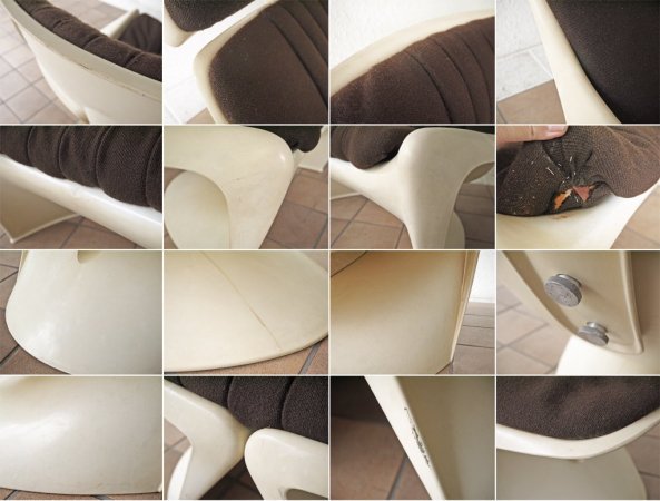 カド CADO メテオ ラウンジチェア Meteor Lounge Chair オットマン付 1960's ビンテージ スティーン・オステルゴー スペースエイジ 希少品 ◇