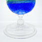 ビンテージ vintage ガラス キャンドルスタンド グリーン ＆ ブルー バイカラー B ●