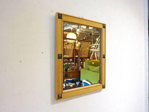 ノートワークス NOTE WORKS スタッズ 額縁 ペイント ウォールミラー RH STUDS MIRROR FRAME Wall mirror オーク材 ★