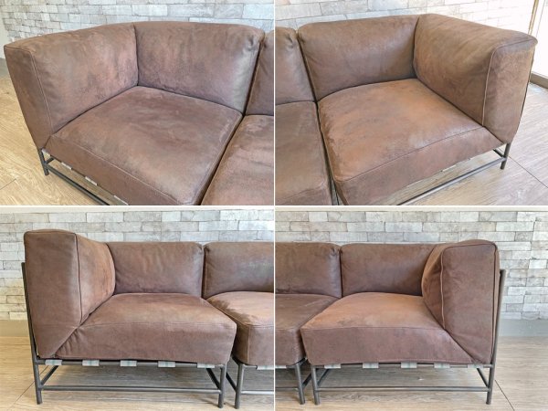 ジャーナルスタンダードファニチャー jsF ラバルセクショナルソファ LAVAL SECTIONAL SOFA セパレート 2シーターソファ 合計定価187,000円  ●