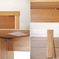 無印良品 MUJI オーク無垢材 コの字 デスク W110cm 配線トレー付き ナチュラル シンプルデザイン 廃番品 ◇