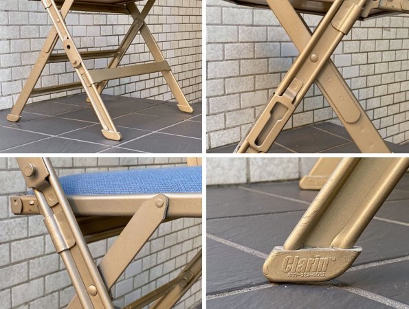 クラリン CLARIN フォールディングチェア FOLDING CHAIR SANDLER 折り畳みチェア ファブリッククッション仕様 米国 P.F.S 取扱 ■