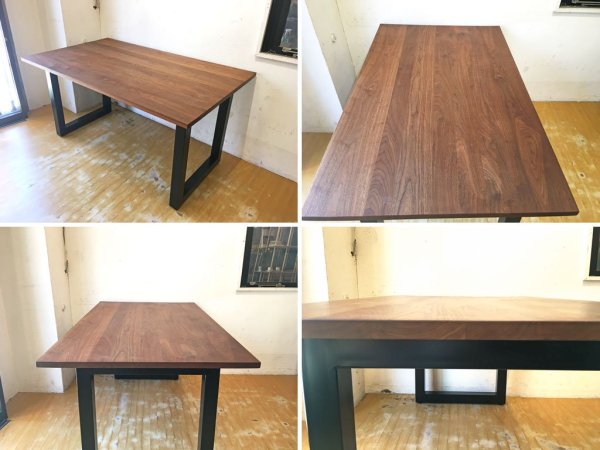 マスターウォール MASTERWAL ワイルドウッド ダイニングテーブル WILD WOOD DINING TABLE ウォールナット無垢材 スチールレッグ ★