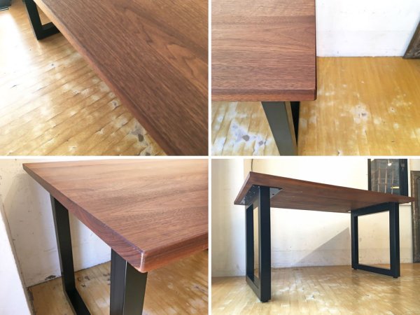 マスターウォール MASTERWAL ワイルドウッド ダイニングテーブル WILD WOOD DINING TABLE ウォールナット無垢材 スチールレッグ ★