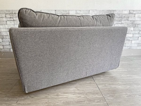 アルフレックス arflex エーソファ A SOFA 1.5人掛けソファ ファブリック グレー フェザークッション付き 定価30万円以上 ●