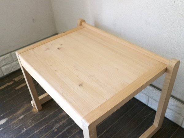 ヒノキカグ モリト テーブル MORITO TABLE キッズデスク サイドテーブル 四万十ヒノキ 村澤一晃 国産家具 ナチュラル ◎