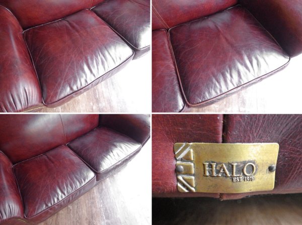 ハロ HALO フリーマーケット ソファ FLEAMARKET 2P SOFA レザー バイカータン アスプルンド ASPLUND 取扱い 定価275,000円 ♪