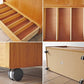 ハーバート E. ギブス ファニチャー HERBERT E. GIBBS FURNITURE 英国 1970's ビンテージ チーク材 レコードラック キャビネット キャスター 希少品 ◇