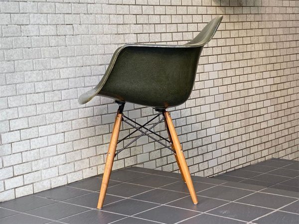 モダニカ Modernica アームシェルチェア FRP製シェル アーミーグリーン ARMY GREEN ドゥエルレッグベース メープル C&R イームズ ミッドセンチュリー ■