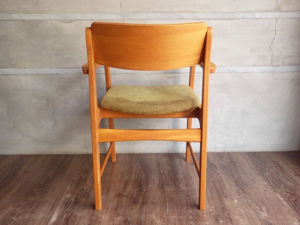 モモナチュラル Momo Natural ジル アームチェア JILL ARM CHAIR ニレ材 ファブリック リーフグリーン 定価:23,000円 ♪