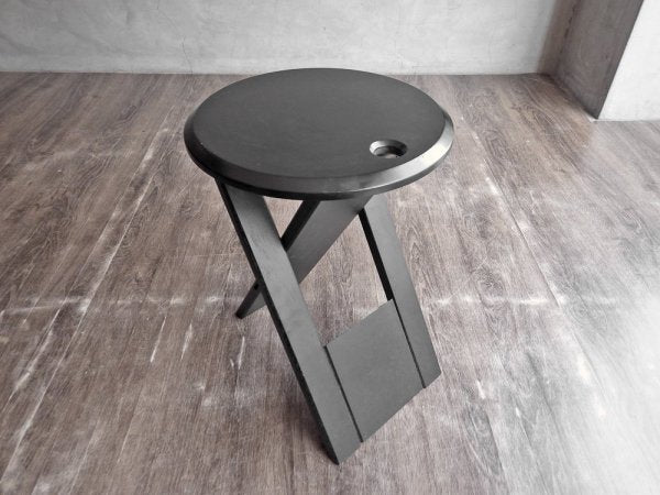 スージースツール Suzy Stool ブラック エイドリアン・リード ADRIAN REED フォールディングスツール ポストモダン ビンテージ Vintage 80's ♪