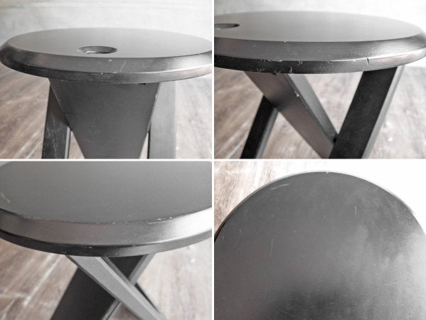 スージースツール Suzy Stool ブラック エイドリアン・リード ADRIAN REED フォールディングスツール ポストモダン ビンテージ Vintage 80's ♪