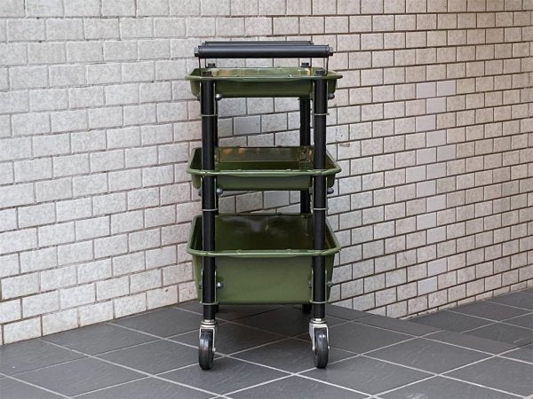 ジャーナルスタンダードファニチャー journal standard Furniture ツールワゴン JSF TOOL WAGON キャスターワゴン グリーン 東洋スチール ■