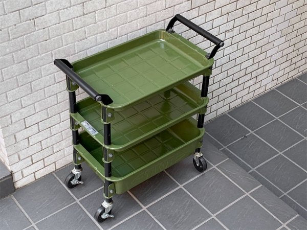 ジャーナルスタンダードファニチャー journal standard Furniture ツールワゴン JSF TOOL WAGON キャスターワゴン グリーン 東洋スチール ■