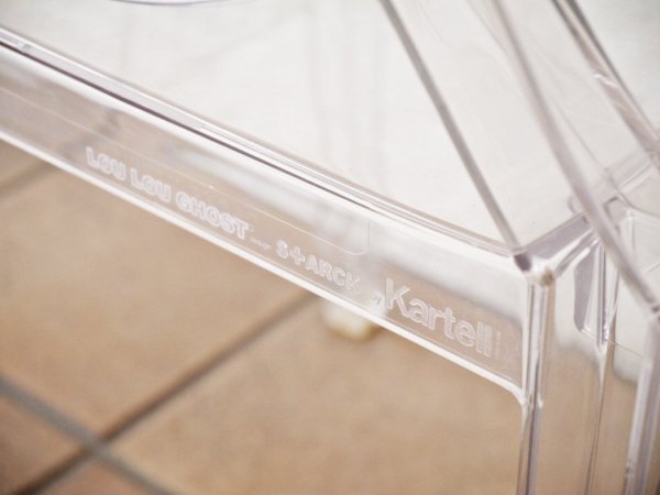 カルテル Kartell ルールーゴースト LouLou Ghost キッズチェア スタッキング アームチェア クリスタル フィリップ・スタルク ◇