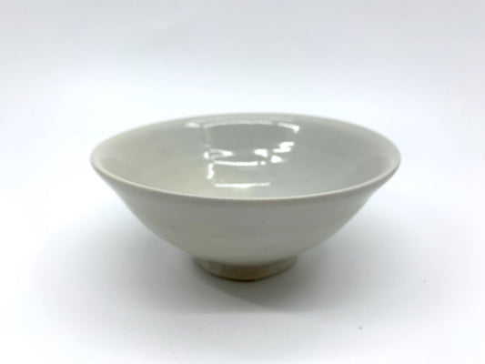 森岡 由利子 茶碗 中鉢 直径14.5cm 李朝白磁 陶芸家 現代作家 ●