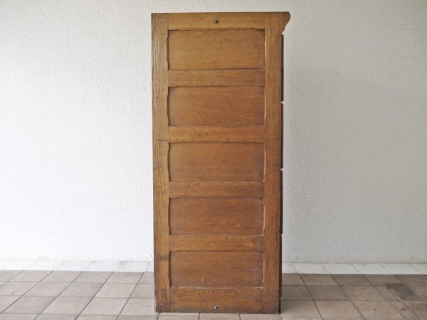 ベルギーヴィンテージ Belgian Vintage オーク材 ファイリングキャビネット 4段 フルーオープン仕様 希少品 店舗什器 ◇