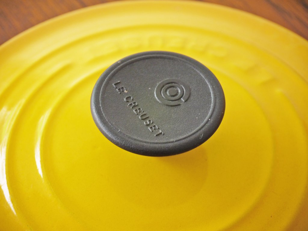 ルクルーゼ LE CREUSET ココットロンド 両手鍋 16cm アイアン ホーロー ディジョンイエロー 廃番カラー フランス ◇