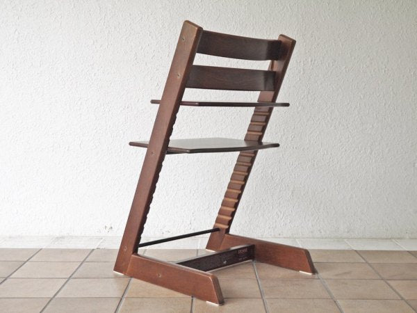 ストッケ STOKKE トリップトラップ TRIPP TRAPP ベビーチェア キッズチェア ブラウン色 S/N3～ ノルウェー 北欧家具 ◇