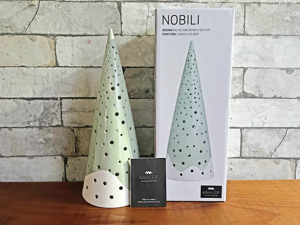 ケーラー KAHLER ノビリ NOBILI ツリー キャンドルホルダー Lサイズ フォレスト 北欧 インテリア ハンドメイド 箱付 A ●