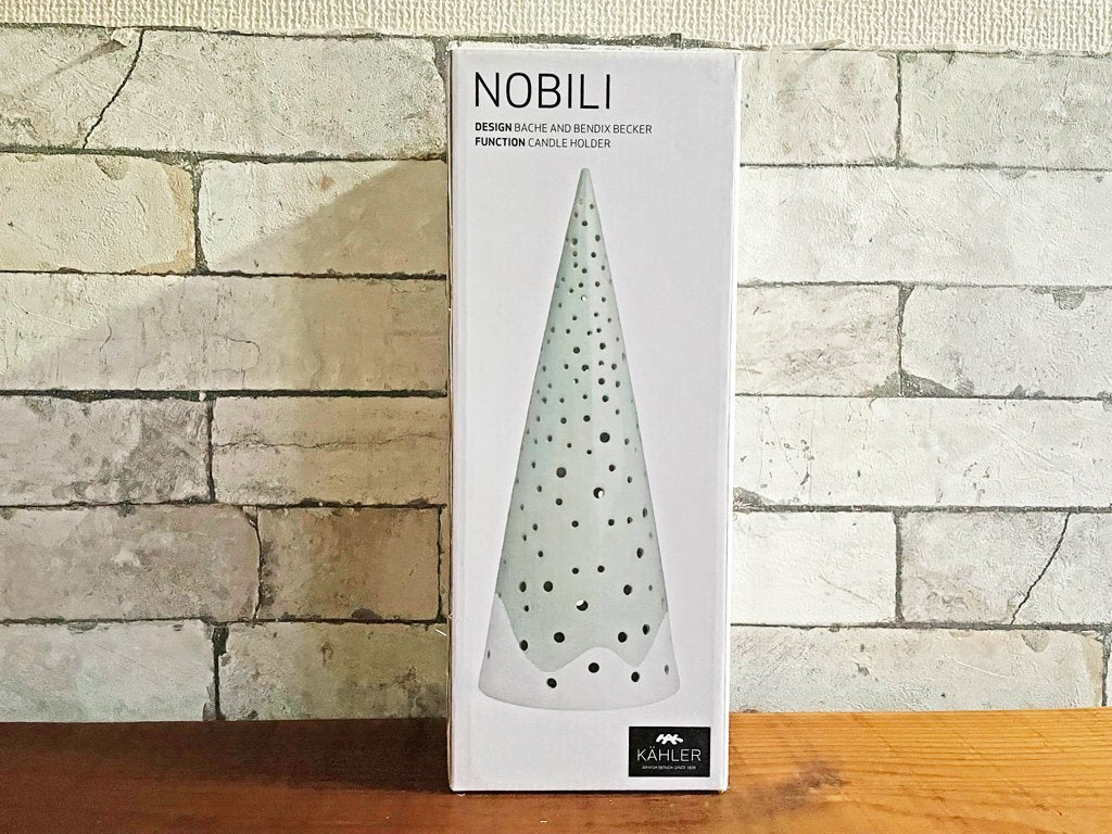 ケーラー KAHLER ノビリ NOBILI ツリー キャンドルホルダー Lサイズ フォレスト 北欧 インテリア ハンドメイド 箱付 B ●