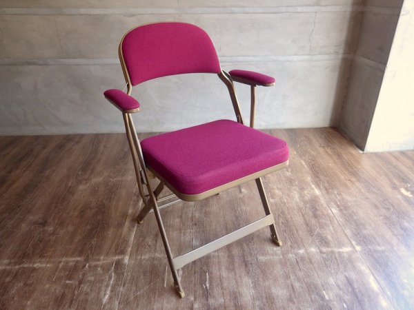 クラリン CLARIN フォールディングアームチェア FOLDING CHAIR WITH ARM フルクッション PFS取扱 ♪