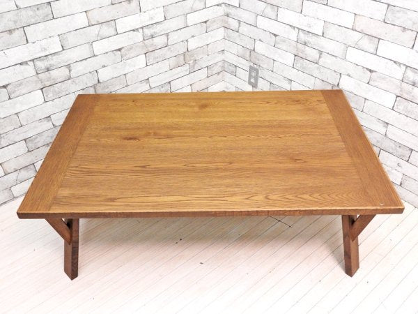 日美 NICHIBI ルード RUDE ? こたつ ローテーブル W120cm オーク材 ウイスキーブラウン ビンテージスタイル 参考定価6.9万円 ●