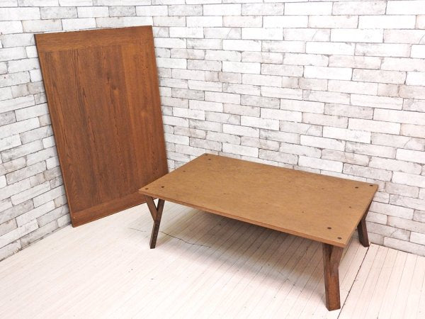 日美 NICHIBI ルード RUDE ? こたつ ローテーブル W120cm オーク材 ウイスキーブラウン ビンテージスタイル 参考定価6.9万円 ●