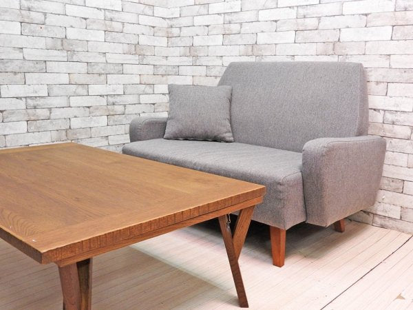 日美 NICHIBI ルード RUDE ? こたつ ローテーブル W120cm オーク材 ウイスキーブラウン ビンテージスタイル 参考定価6.9万円 ●