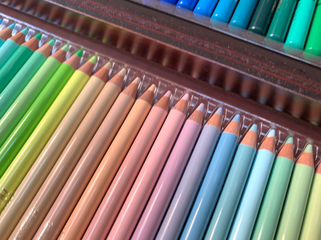 ホルベイン holbein アーチスト色鉛筆 100色セット 木函入 ARTISTS COLORED PENCIL 100 colors 画材 絵画用品 美術 美品 未使用 箱付 ■