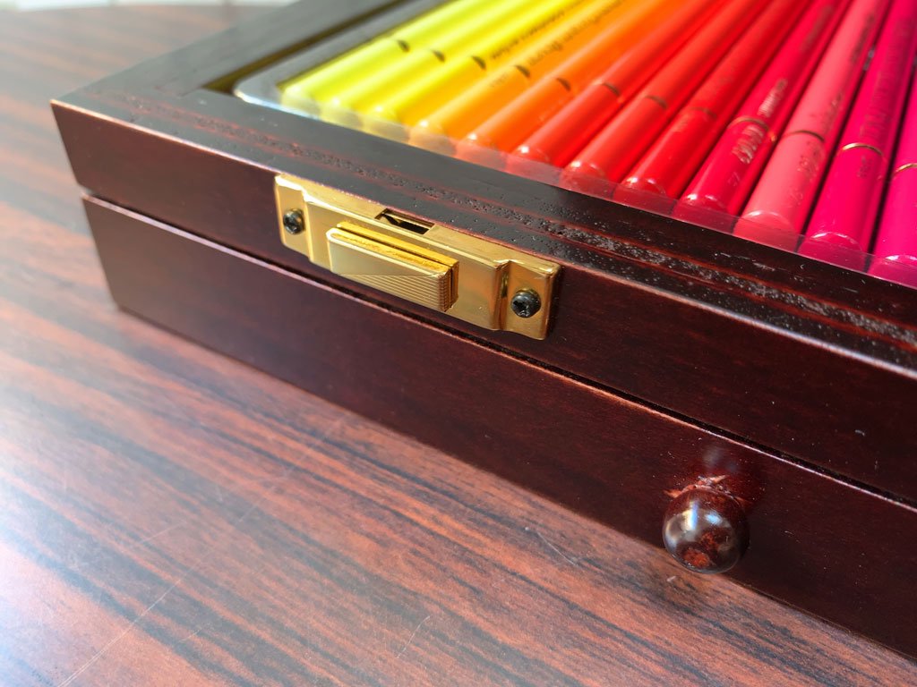 ホルベイン holbein アーチスト色鉛筆 100色セット 木函入 ARTISTS COLORED PENCIL 100 colors 画材 絵画用品 美術 美品 未使用 箱付 ■