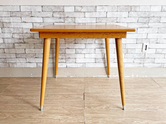 パシフィックファニチャーサービス PACIFIC FURNITURE SERVICE スクエア テーブル SQUARE TABLE Lサイズ オーク材 ライトブラウン 定価￥82,500- ●