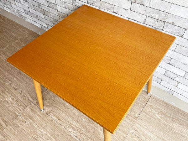 パシフィックファニチャーサービス PACIFIC FURNITURE SERVICE スクエア テーブル SQUARE TABLE Lサイズ オーク材 ライトブラウン 定価￥82,500- ●