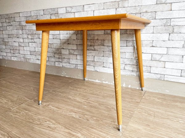 パシフィックファニチャーサービス PACIFIC FURNITURE SERVICE スクエア テーブル SQUARE TABLE Lサイズ オーク材 ライトブラウン 定価￥82,500- ●