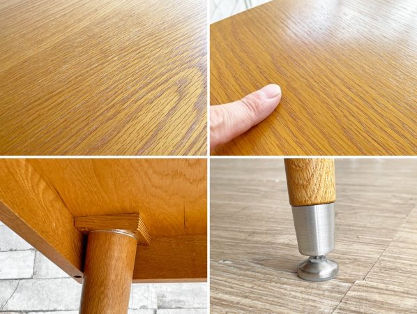 パシフィックファニチャーサービス PACIFIC FURNITURE SERVICE スクエア テーブル SQUARE TABLE Lサイズ オーク材 ライトブラウン 定価￥82,500- ●