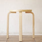 アルテック artek スツール60 stool60 4本脚 SCOPE 別注カラー リノリウム アクアヴェール アルヴァ・アアルト 北欧家具 美品 ◇