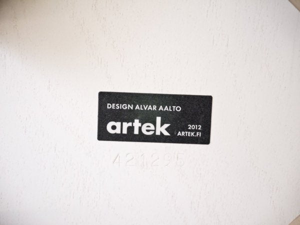 アルテック Artek スツールE60 stool E60 パイミオ 4本脚 80周年記念モデル ホワイトラッカー アルヴァ・アアルト 北欧家具 ◇