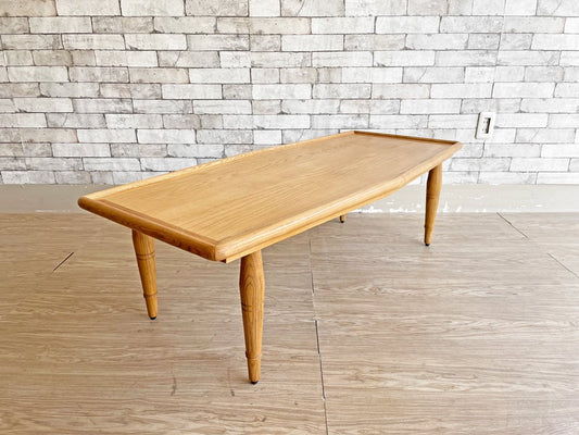 ジャーナルスタンダードファニチャー journal standard Furniture アビー ABBEY コーヒーテーブル COFFEE TABLE アッシュ材 W130cm 廃番 ●