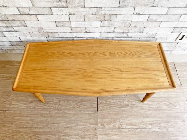 ジャーナルスタンダードファニチャー journal standard Furniture アビー ABBEY コーヒーテーブル COFFEE TABLE アッシュ材 W130cm 廃番 ●