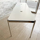 ユーエスエムハラー USM Haller モジュラーファニチャー Modular Furniture ハラーテーブル ホワイトラミネート天板 W250cm 配線孔×2 セミオーダー品 ●