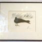 黒田 征太郎 SEITARO KURODA リトグラフ 版画 烏 カラス 額入り 1982年 371/500 エディション ★