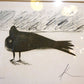 黒田 征太郎 SEITARO KURODA リトグラフ 版画 烏 カラス 額入り 1982年 371/500 エディション ★