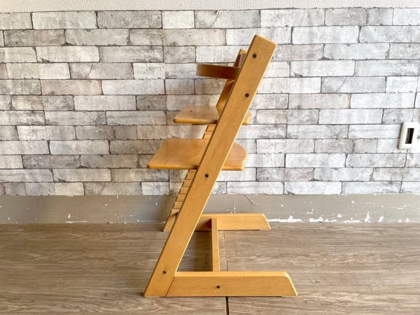 ストッケ STOKKE トリップトラップ TRIPP TRAPP ベビーチェア キッズチェア ナチュラル色 S/N3～ ノルウェー 北欧家具 木製ガード付 ●