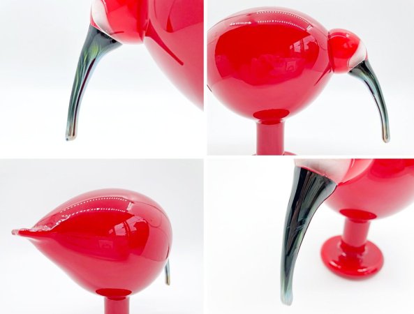 イッタラ iittala イッタラバード Birds by Toikka レッドアイビス Red Ibis 赤トキ 2005年 箱付 オイバ・トイッカ Oiva Toikka 北欧雑貨 ●