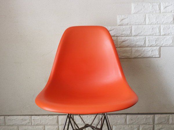 ヴィトラ vitra サイド シェルチェア ポリプロピレン製 オレンジ エッフェルベース C&R イームズ Eames ミッドセンチュリー  ◎