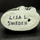 リサラーソン Lisa Larson ミニケンネル MINI KENNEL プードル Poodle ブラック＆ホワイト・レフト オブジェ 置物 スウェーデン 北欧雑貨 ♪