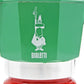 ビアレッティ BIALETTI モカエキスプレス MOKA EXPRESS ITALIA イタリアンカラー グリーン×レッド 3cup用 エスプレッソメーカー イタリア ●
