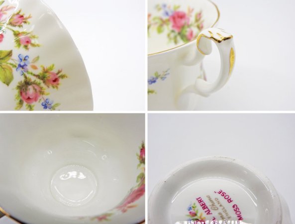 ロイヤルアルバート ROYAL ALBERT モスローズ Moss Rose カップ＆ソーサー C/S 6客セット イギリス ●