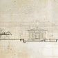 フランク・ロイド・ライト Frank Lloyd Wright 旧帝国ホテル The Imperial Hotel 立体図面 ARCHITECT ポスター オフセットプリント W106cm 額装品 ●