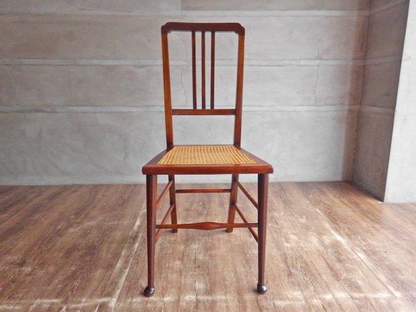UKビンテージ Vintage ダイニングチェア ラタン 西洋家具 ヨーロピアンアンティ―ク ♪